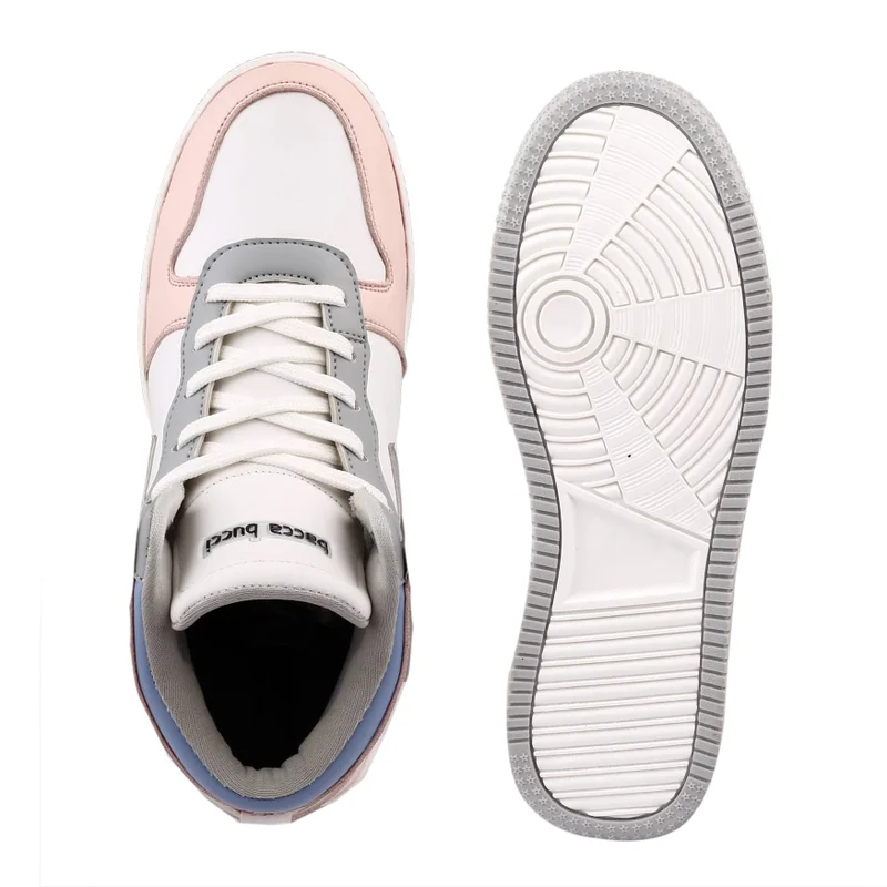 Bacca Bucci Pink Femme High-Top Harmony Sneakers for Women | Best Price UAE
